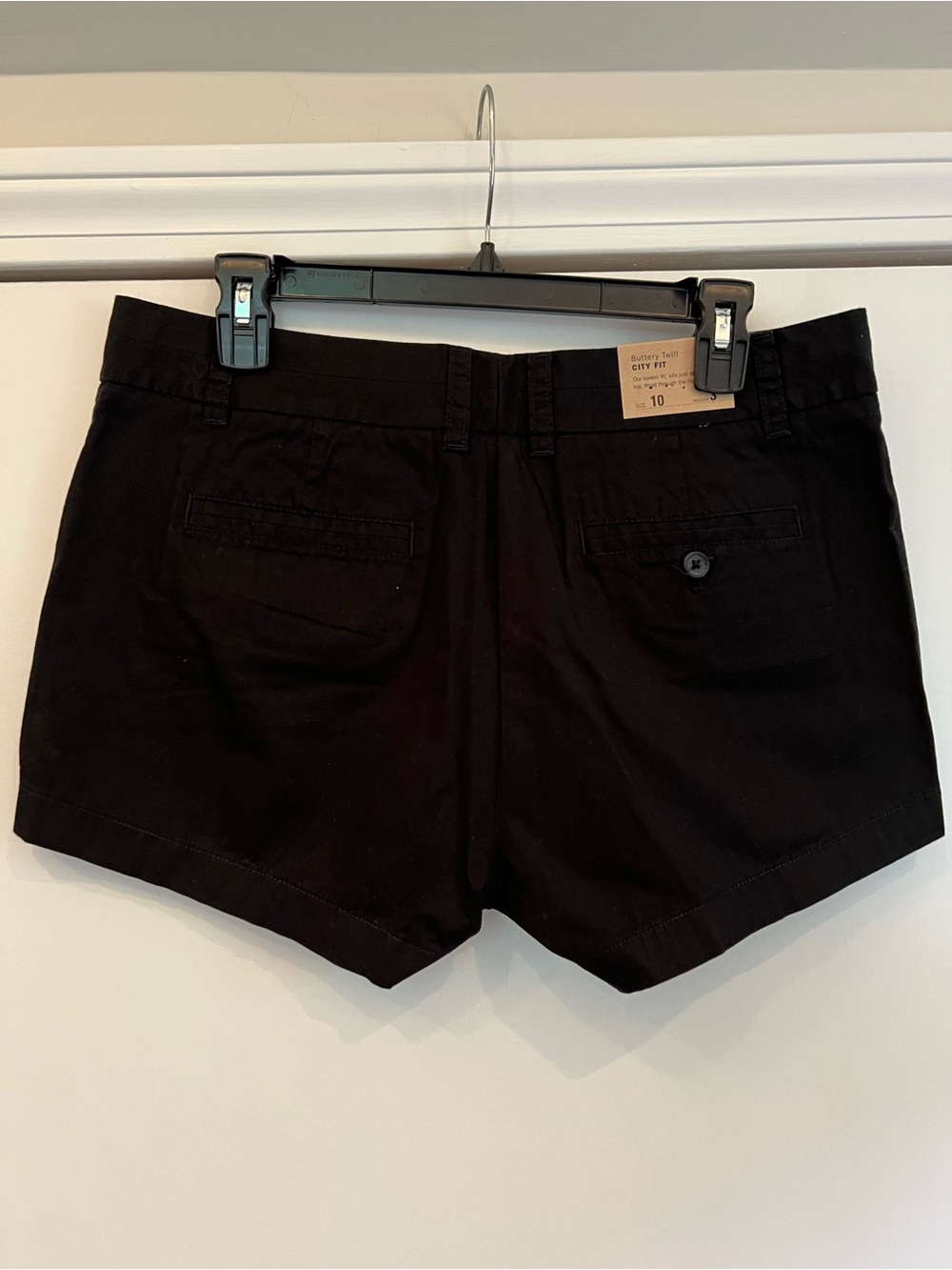 NWT JCrew Factory Buttery Twill Chino shorts in Black, Size 10 - Picture 2 of 7